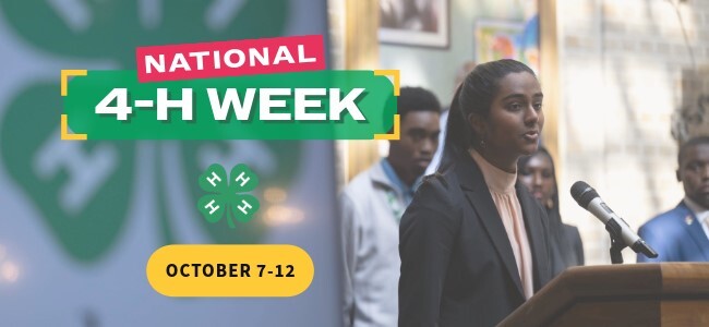 National 4-H Week. NIFA Graphic.