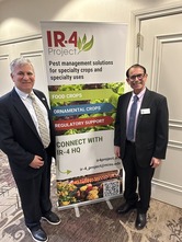 Dr. Manjit Misra, right, is pictured with IR-4 Project Executive Director Dr. Jerry Baron