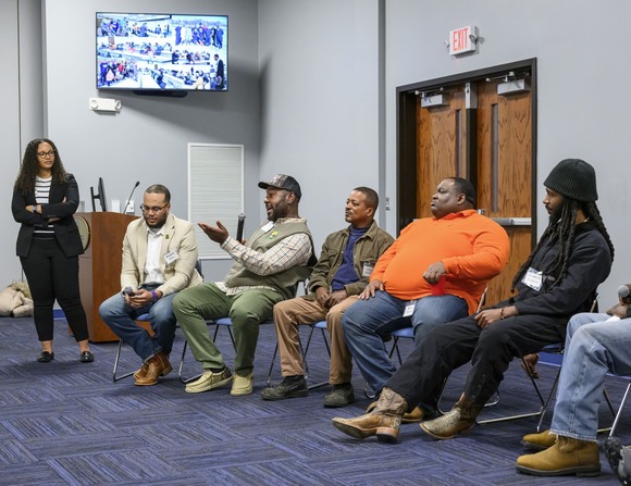 Round table discussion with program graduates. Image courtesy of N.C. A&T.