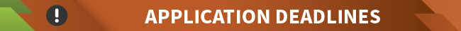 Application Deadlines. NIFA Graphic