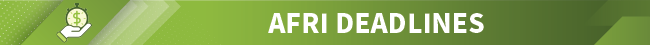 AFRI Deadline Graphic
