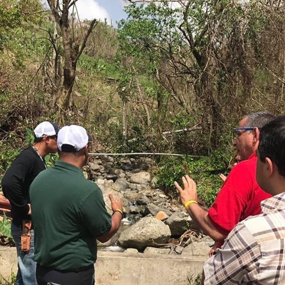 emergency watershed program team assesses storm damage in Puerto Rico, post Maria.