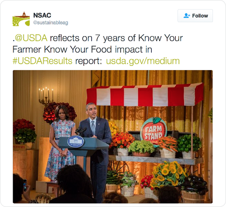 .@USDA reflects on 7 years of Know Your Farmer Know Your Food impact in #USDAResults report: http://www.usda.gov/medium 