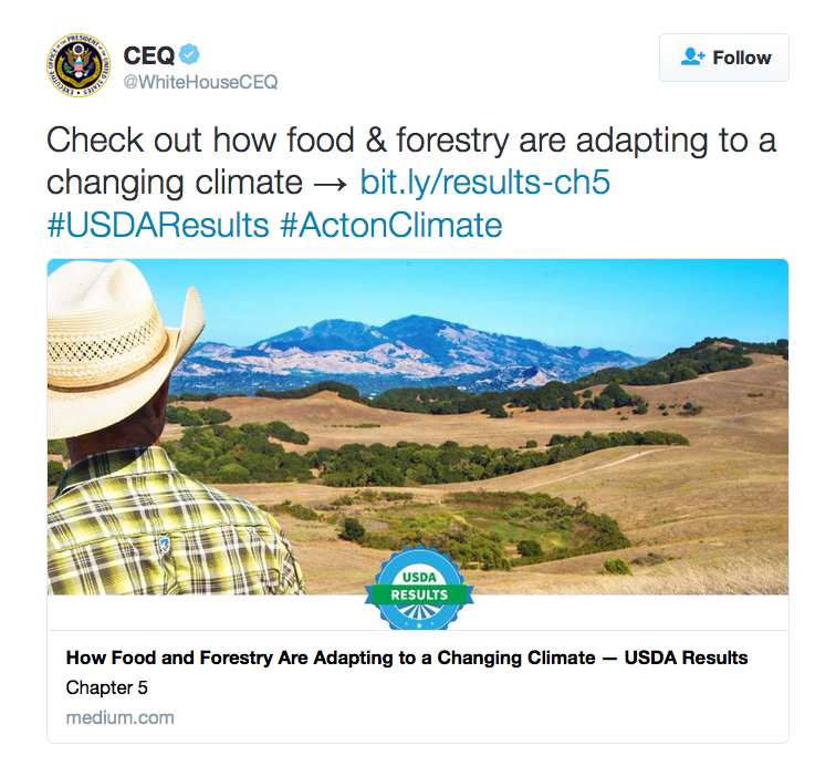 Check out how food & forestry are adapting to a changing climate → http://bit.ly/results-ch5  #USDAResults #ActonClimate