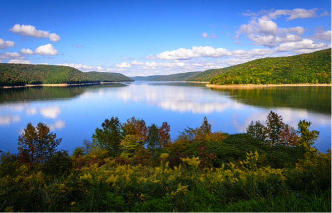 The Allegheny National Forest’s Allegheny Reservoir in Pennsylvania.