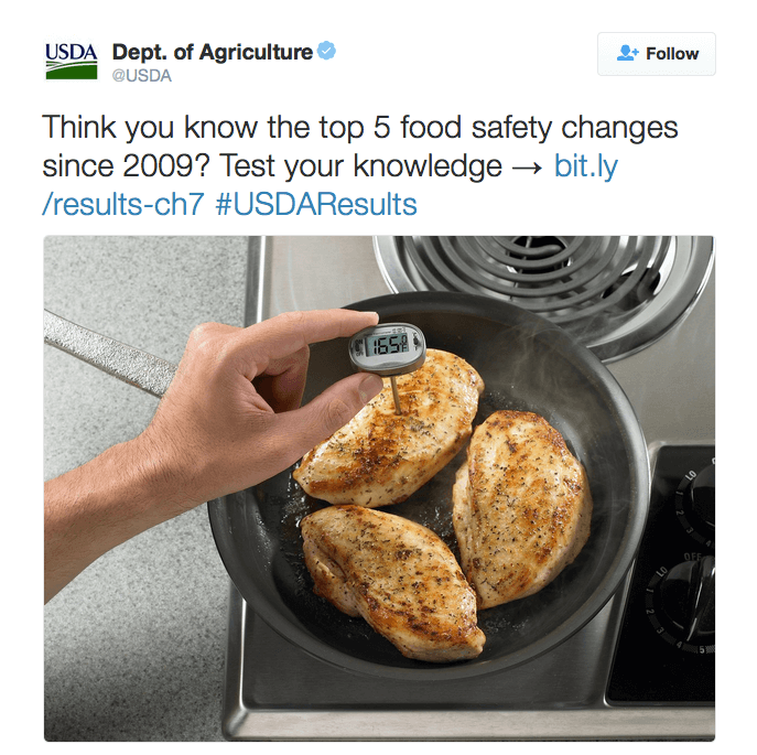 Think you know the top 5 food safety changes since 2009? Test your knowledge → http://bit.ly/results-ch7  #USDAResults