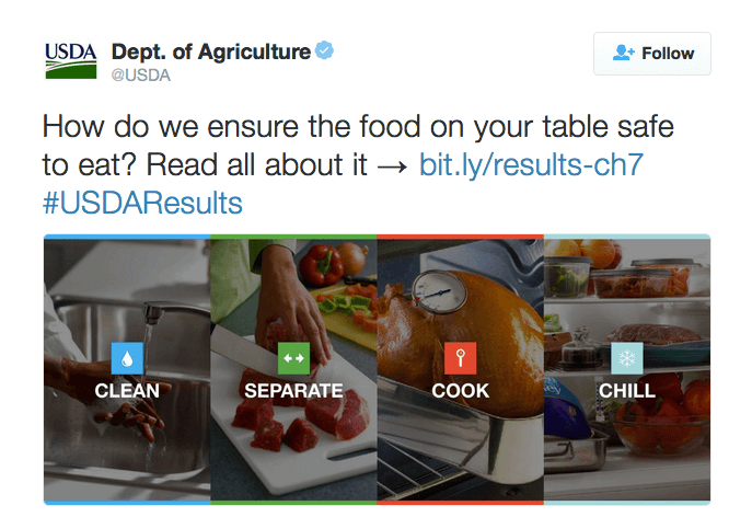 How do we ensure the food on your table safe to eat? Read all about it → http://bit.ly/results-ch7  #USDAResults