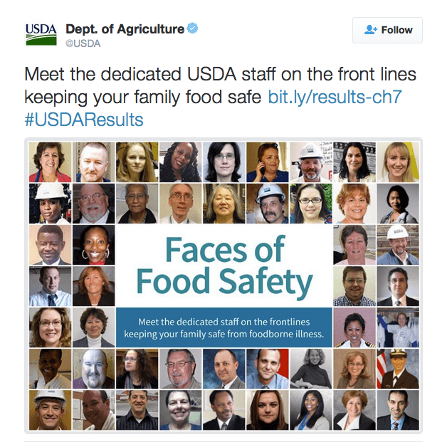 Meet the dedicated USDA staff on the front lines keeping your family food safe http://bit.ly/results-ch7  #USDAResults