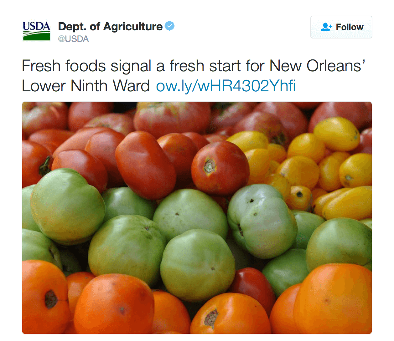 Fresh foods signal a fresh start for New Orleans’ Lower Ninth Ward http://ow.ly/wHR4302Yhfi 