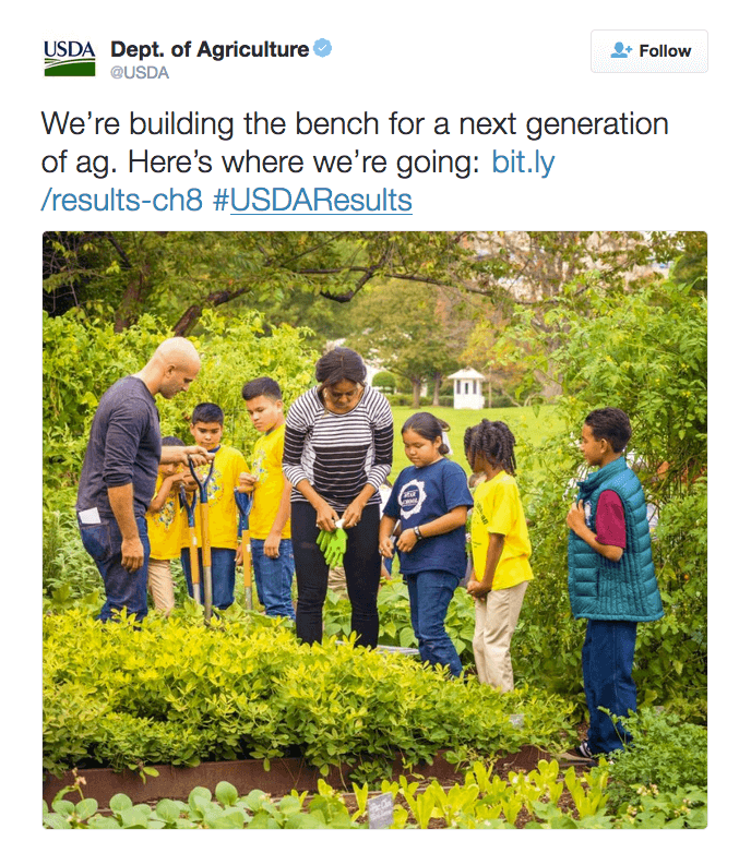 We’re building the bench for a next generation of ag. Here’s where we’re going: http://bit.ly/results-ch8  #USDAResults