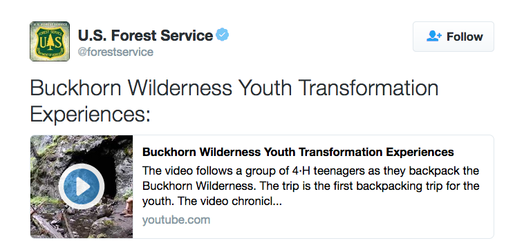 Buckhorn Wilderness Youth Transformation Experiences: