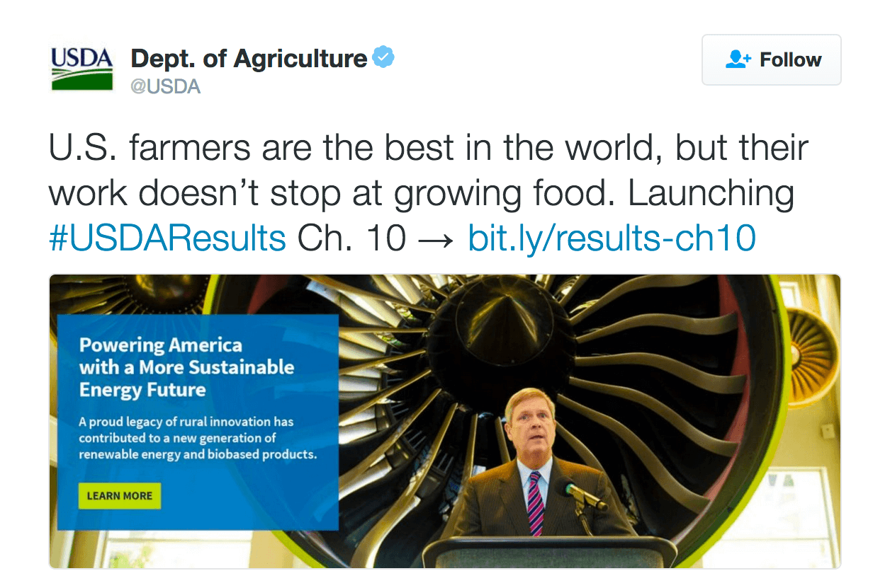 U.S. farmers are the best in the world, but their work doesn’t stop at growing food. Launching #USDAResults Ch. 10 → http://bit.ly/results-ch10 