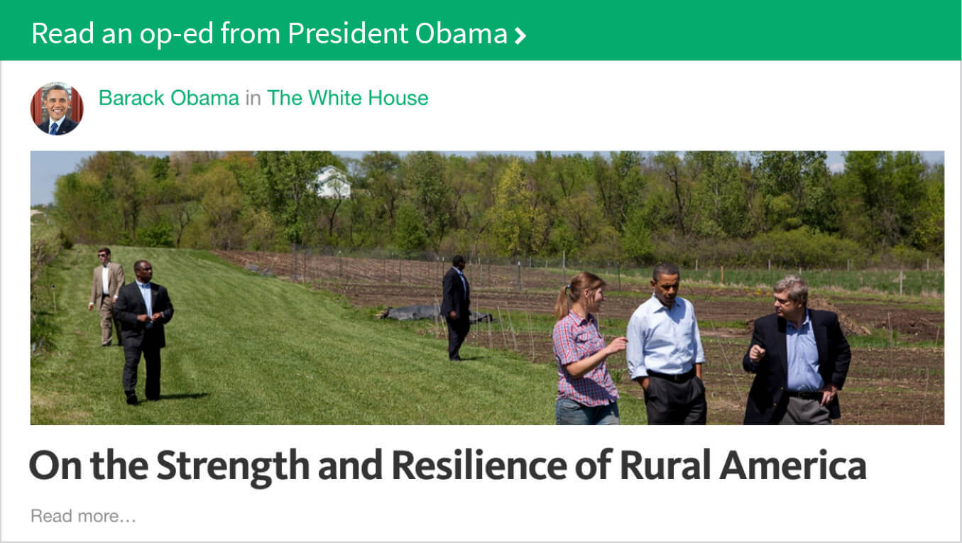 Read an op-ed from President Obama 