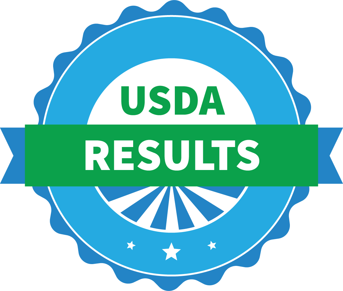USDA Results Badge