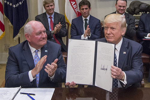 The President signed an Executive Order establishing an Interagency Task Force on Agriculture and Rural Prosperity to be chaired by Secretary Perdue