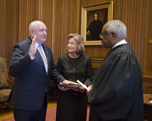 Secretary Perdue was sworn in as the 31st U.S. Secretary of Agriculture