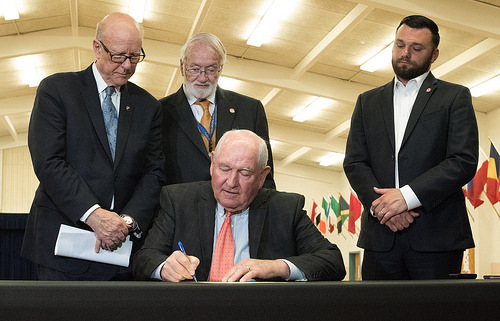 Secretary Perdue signed a proclamation, which begins the process of restoring local control of guidelines on whole grains, sodium, and milk