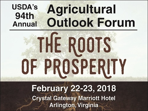 USDA's 94th Annual Agricultural Outlook Forum The Roots of Prosperity graphic