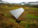 Photo of small solar renewable energy installation