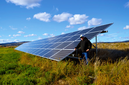 Solar panel for an Oregon agricultural operation