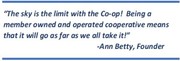 Quote by Ann Betty, founder of the Sitka Food Co-op 