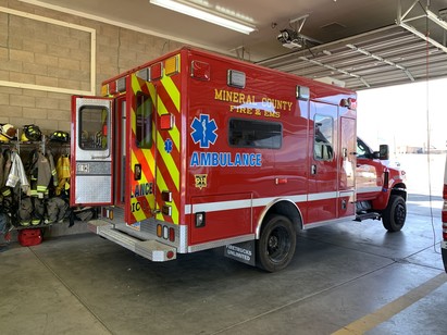 Mineral County Fire and EMS ambulance