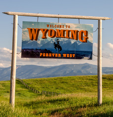 WY state sign