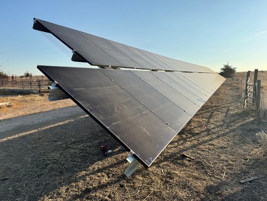 Solar installation at Bison Basin Ranch