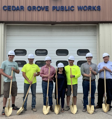 Village of Cedar Grove Public Works Ground Breaking
