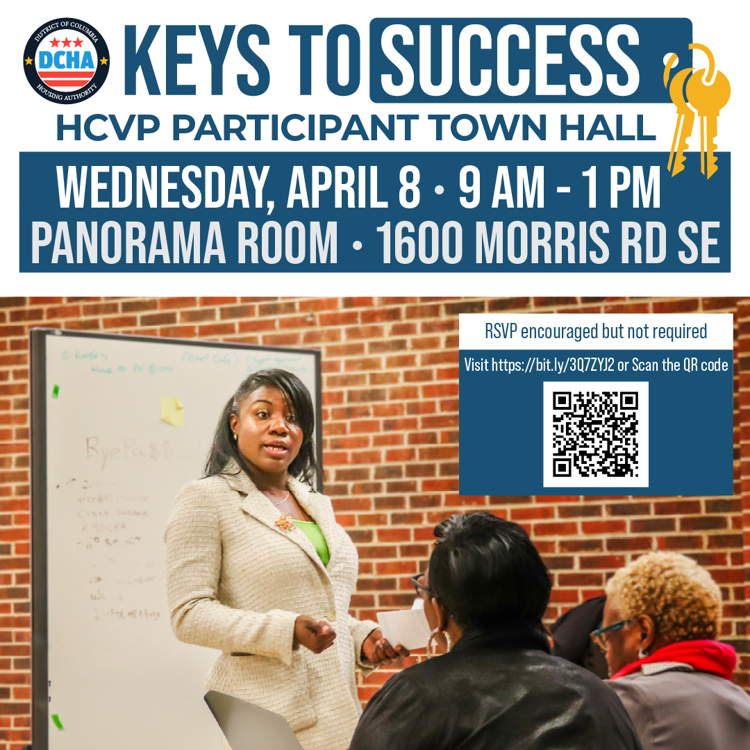 DCHA Hosts HCVP Participant Town Hall on Wed April 8