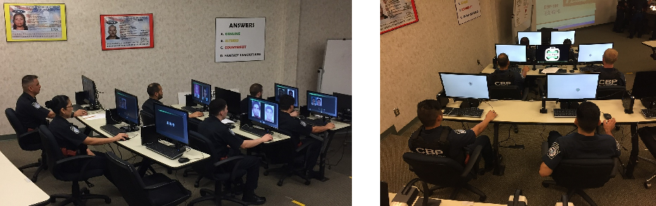 CBP officers participate in identity verification and impostor training at CBP’s OFO Academy