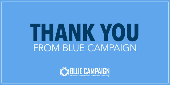 Thank You From Blue Campaign 