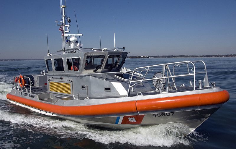 A Coast Guard response boat was used for the AnCOR decontamination test in Florida.