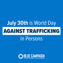 July 30th is World Day Against Trafficking in Persons