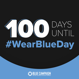 100 days until wear blue day. 