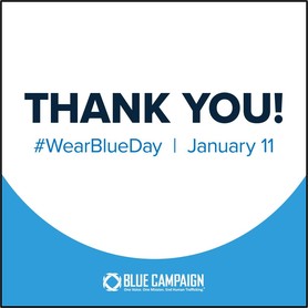 thank you. hashtag wear blue day. january 11. 