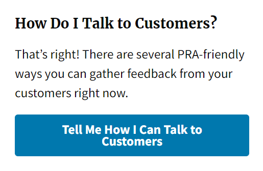 How Do I Talk to Customers