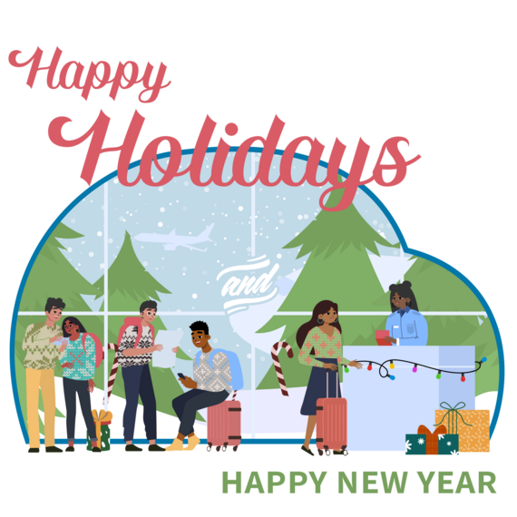 Holiday Graphic: Happy Holidays and Happy New Year 
