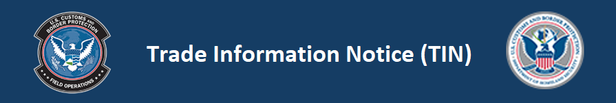 Trade Information Notice banner