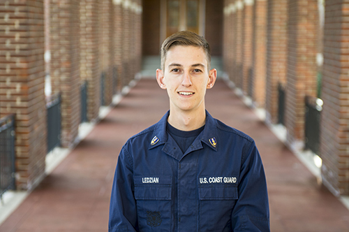 First Class Cadet Patrick Ledzian receives a Fulbright Scholarship to the Netherlands, Mar. 20, 2017.