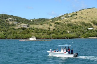 ESF-10 Hurricane Maria Response crews conduct vessel owner outreach and boat removal assessments in Culebra, Puerto Rico 