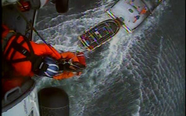 Coast Guard hoists man with leg injury