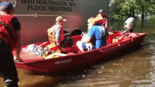 Coast Guard Rescues People Near Lumberton, N.C.