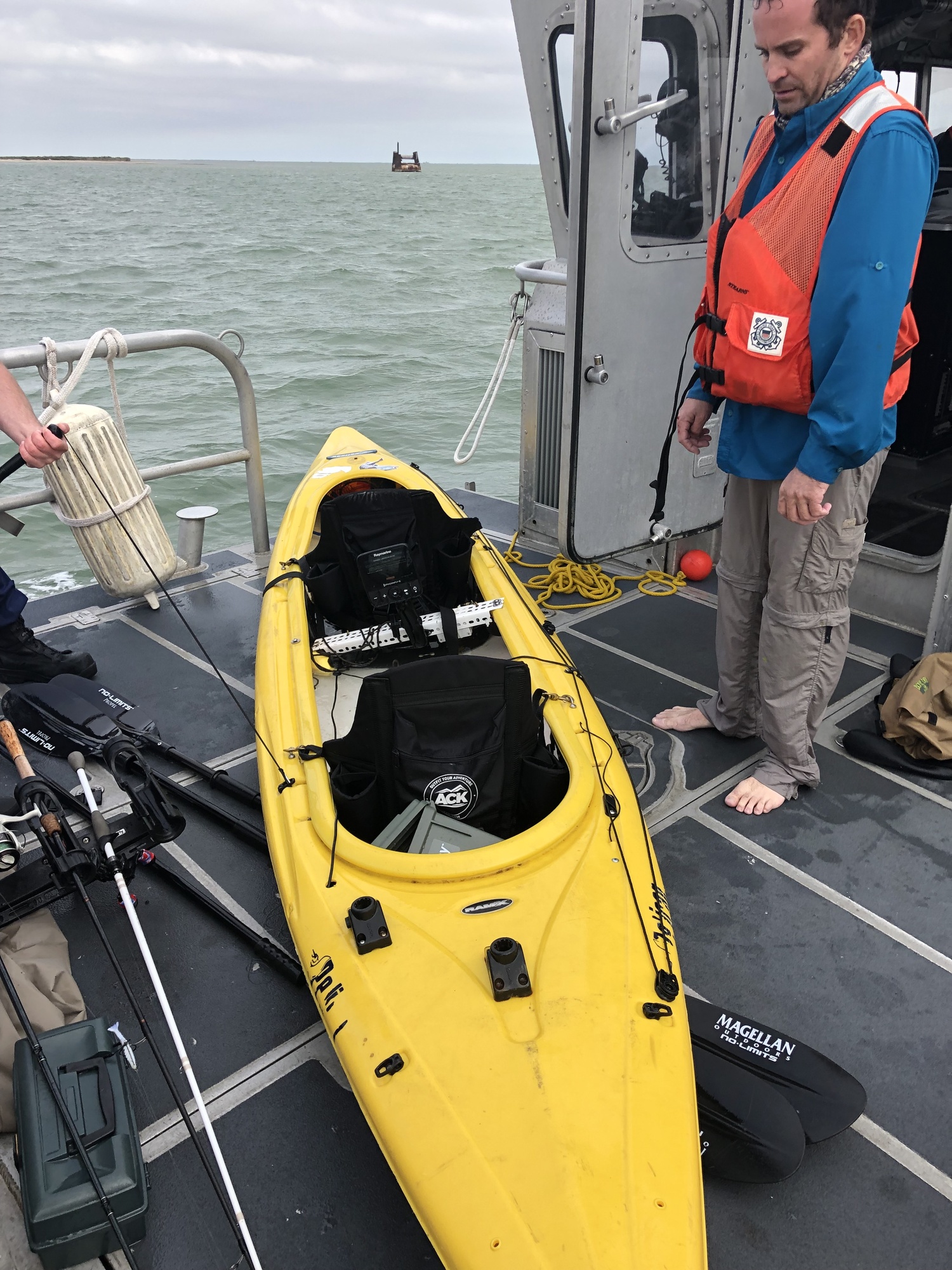 Coast Guard rescues 2 fisherman from capsized kayak