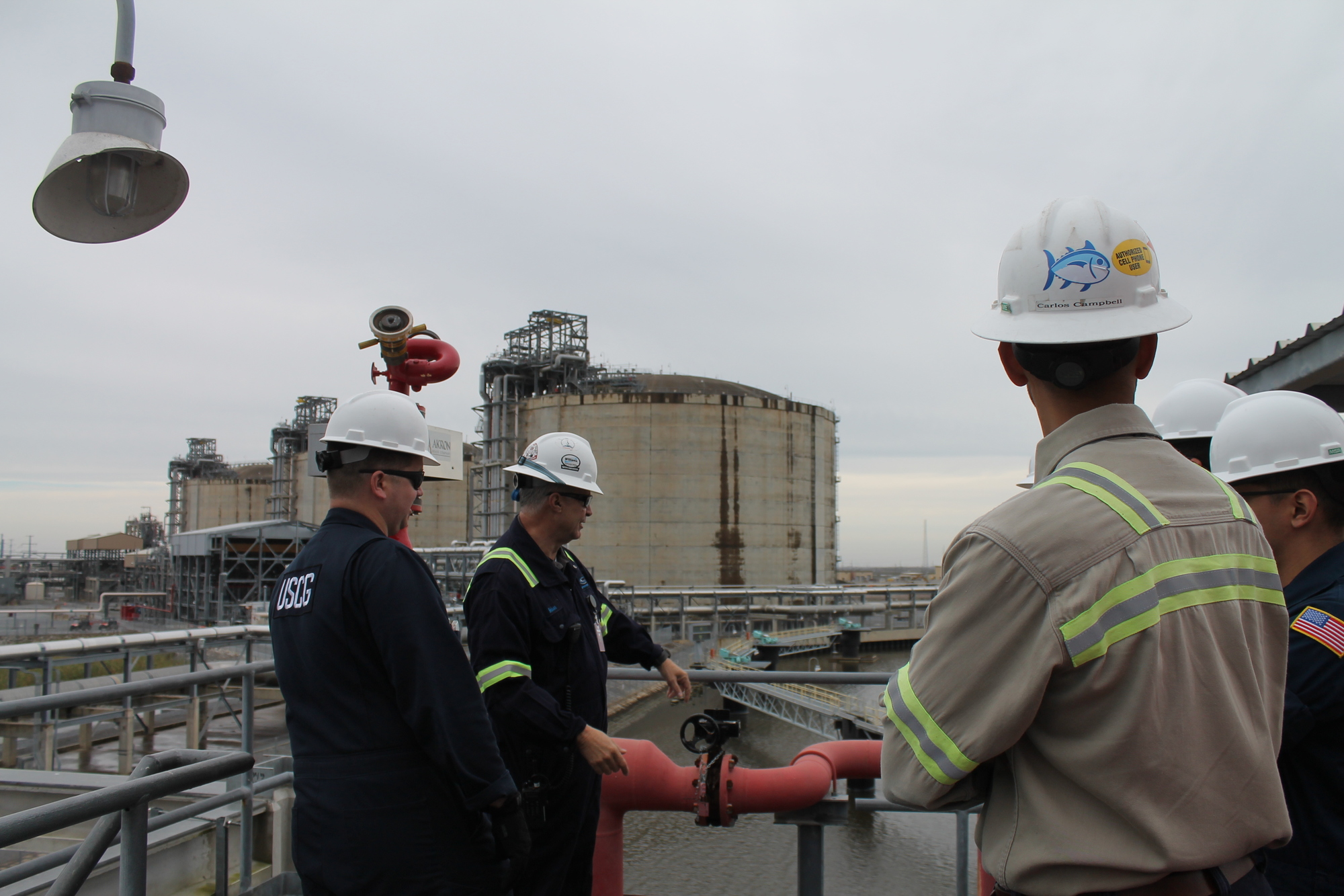 Coast Guard inspects Cameron LNG Facility in preparation for first LNG export