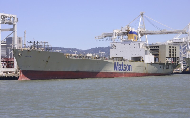 Matsonia container ship at Matson Terminal