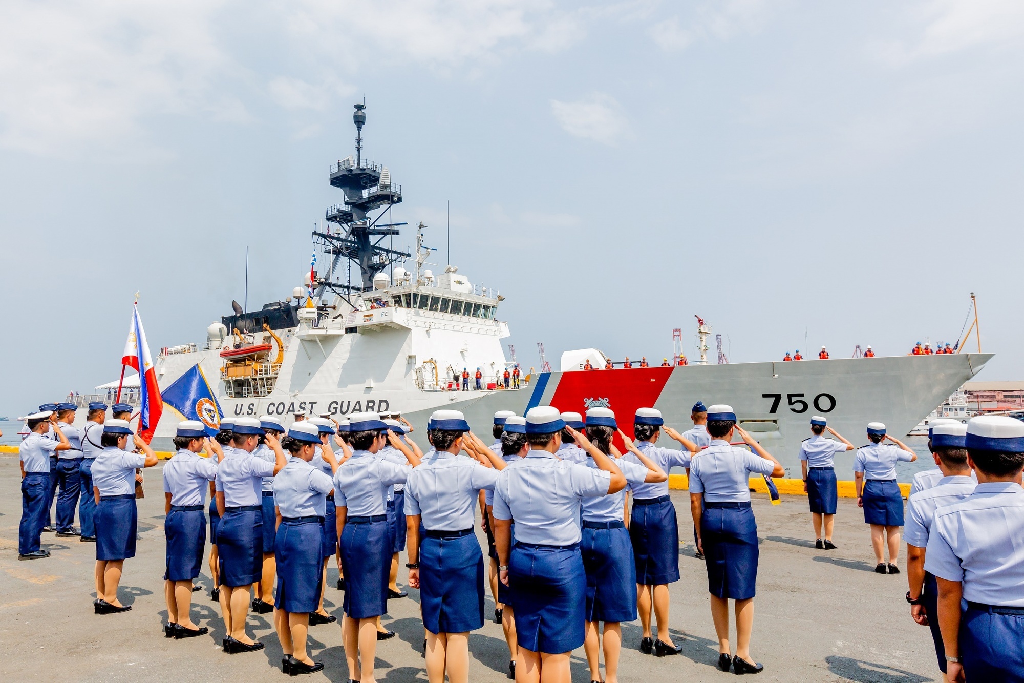 The U.S. Coast Guard Cutter Bertholf (WMSL 750) arrived in Manila, May, 15, 2019, the first visit by a U.S. cutter in more than seven years.