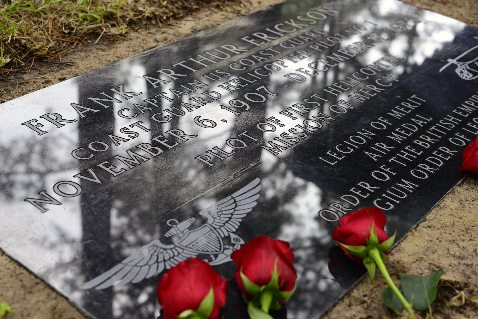 Air Station Houston honors first Coast Guard helicopter pilot
