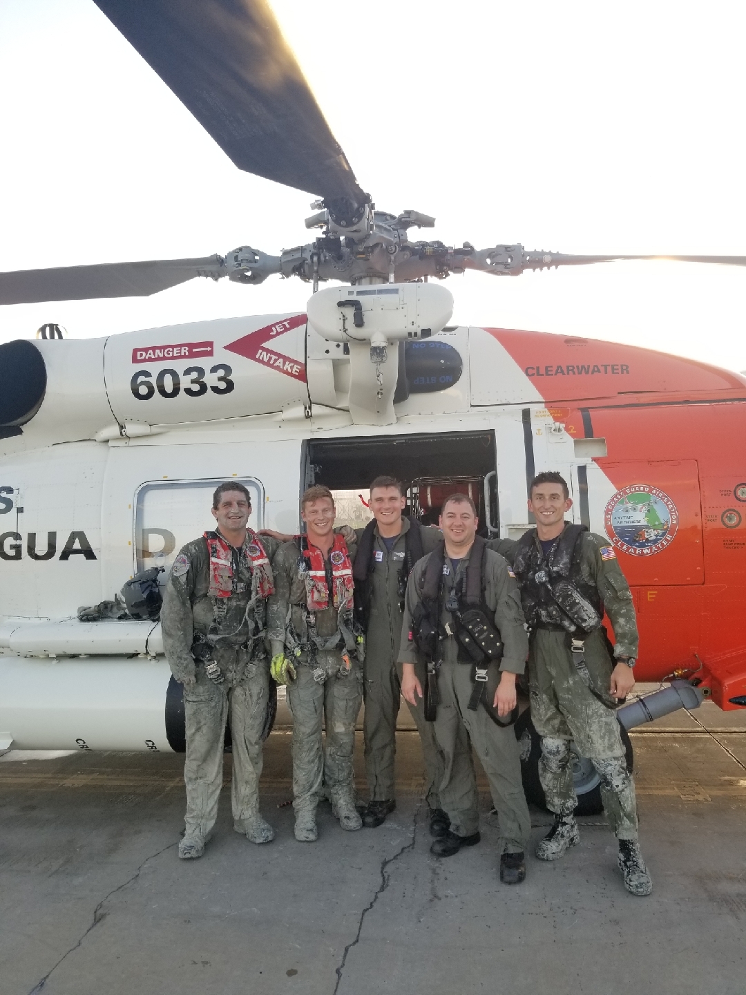 Coast Guard rescues 2 pilots from helicopter crash