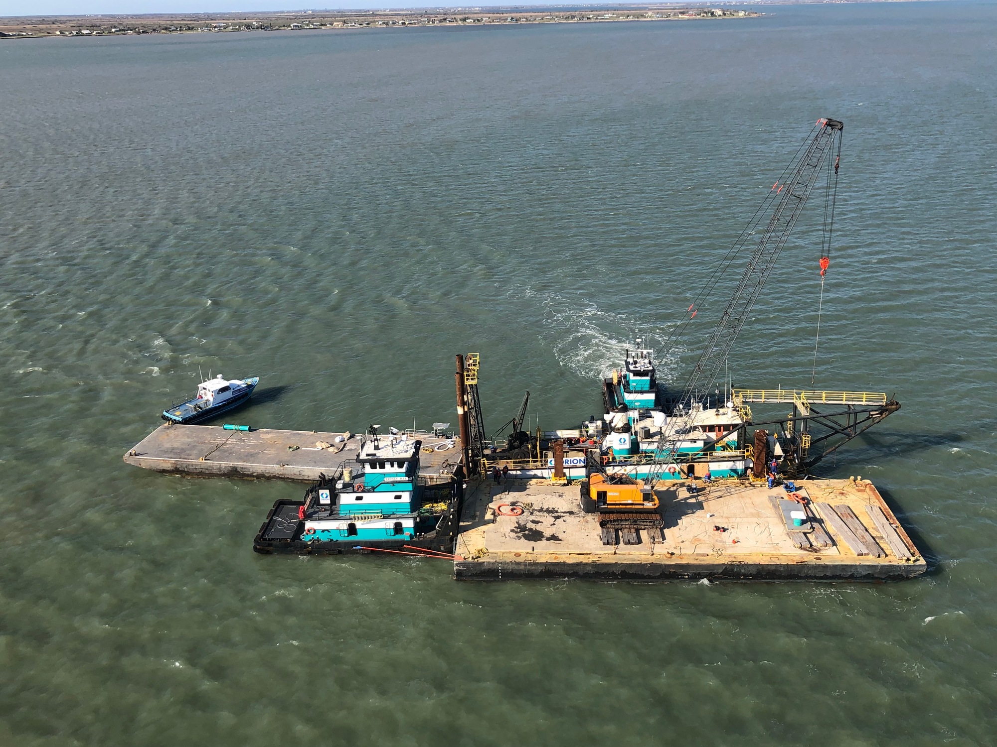 Coast Guard responding to grounded barge in Matagorda Ship Channel near Port Lavaca, Texas